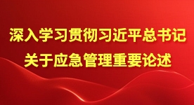 深入学习贯彻习近平总书记关于应急管理重要论述