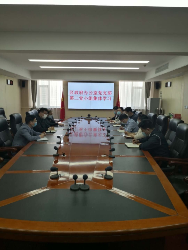 区委常委,副区长程伟参加区政府办公室党支部第二党小组集体学习